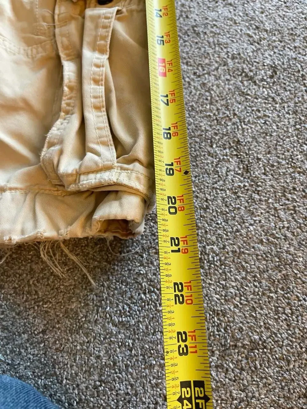 Abercrombie & Fitch Cargo Shorts Size 30 Tan Cotton Y2K
